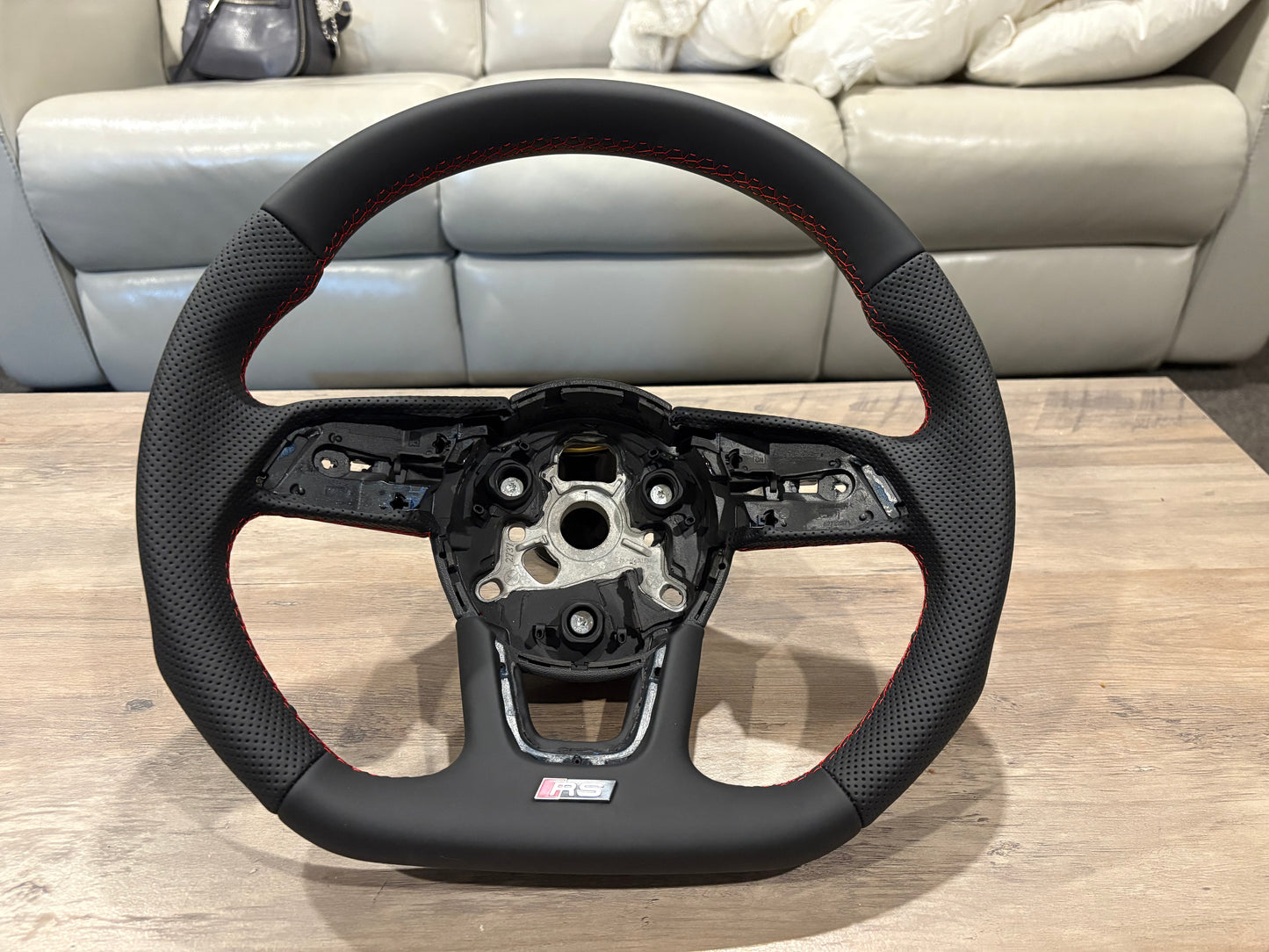 Audi A3 / S3 / RS3 / A4 / S4 / A5 / S5 Perforated Leather or Suede Steering Wheel