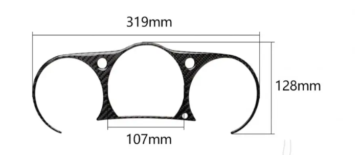 Nissan 350z / Z33 / Fairlady Z Carbon Fiber Speedo / Instrument Cluster Overlay