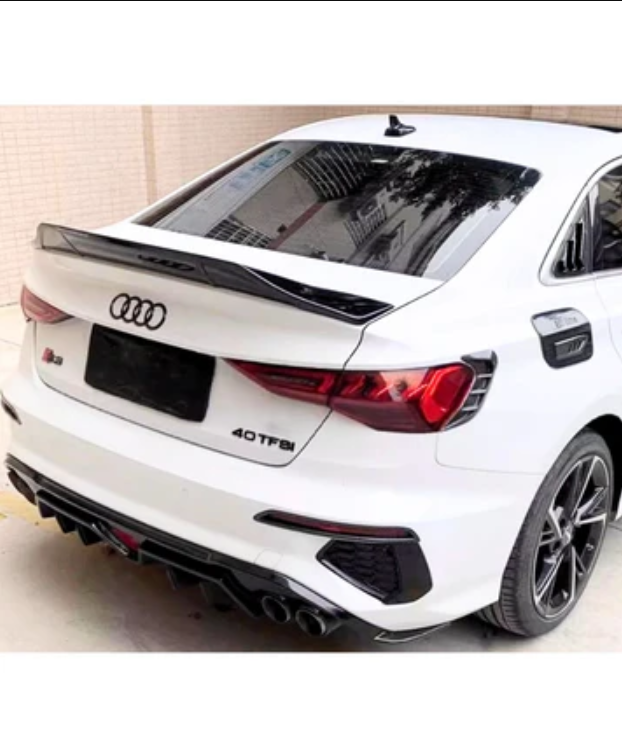 Audi 8Y A3 / S3 / RS3 Renntech R Style Rear Boot Spoiler / Lip (2021+)