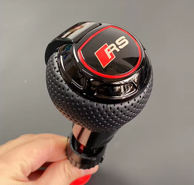Audi RS / S High-Quality Shifter Knob (RS3, RS4, RS6, S3 etc) - Perforated Leather