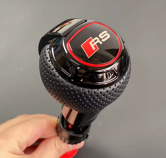 Audi RS / S High-Quality Shifter Knob (RS3, RS4, RS6, S3 etc) - Perforated Leather