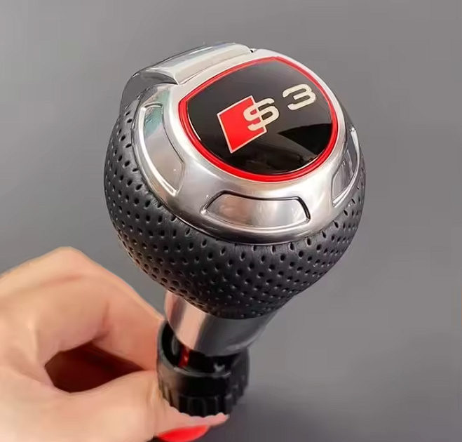 Audi RS / S High-Quality Shifter Knob (RS3, RS4, RS6, S3 etc) - Perforated Leather