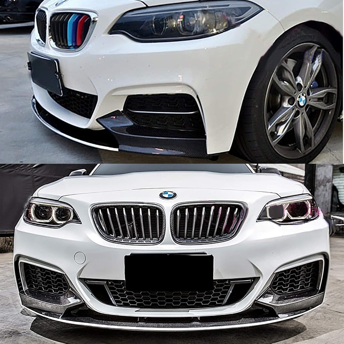 BMW F22 Sport Style Front Bumper Splitter / Lip (F22 F23 F45 F46 F87 2 Series)