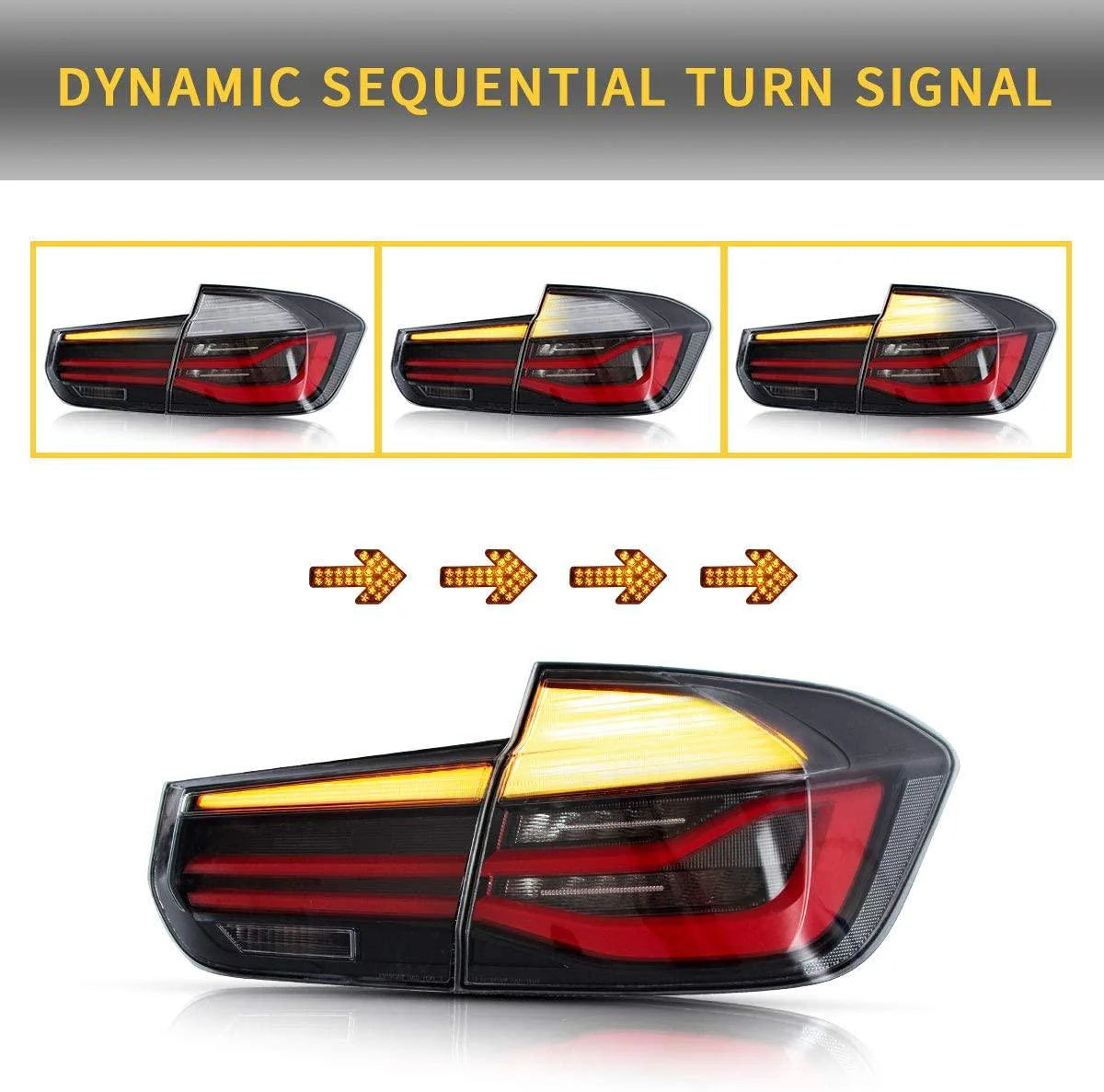 BMW 3 Series 2012 - 2018 (F30 / F80) LED Tail Lights
