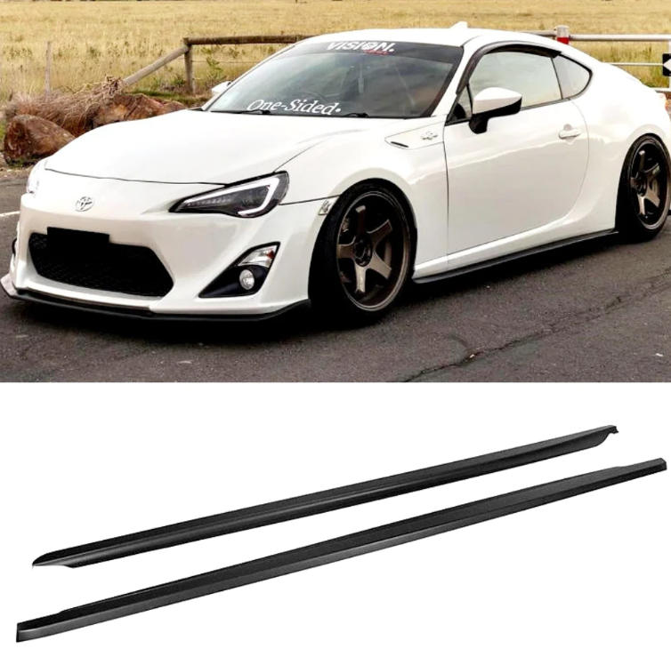 Subaru BRZ / Toyota GT 86 Side Skirt Extensions - Plastic (2013 - 2020)