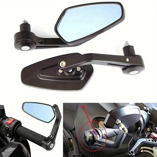 Universal Motorbike / Motorcycle Bar End Wing / Side Mirrors