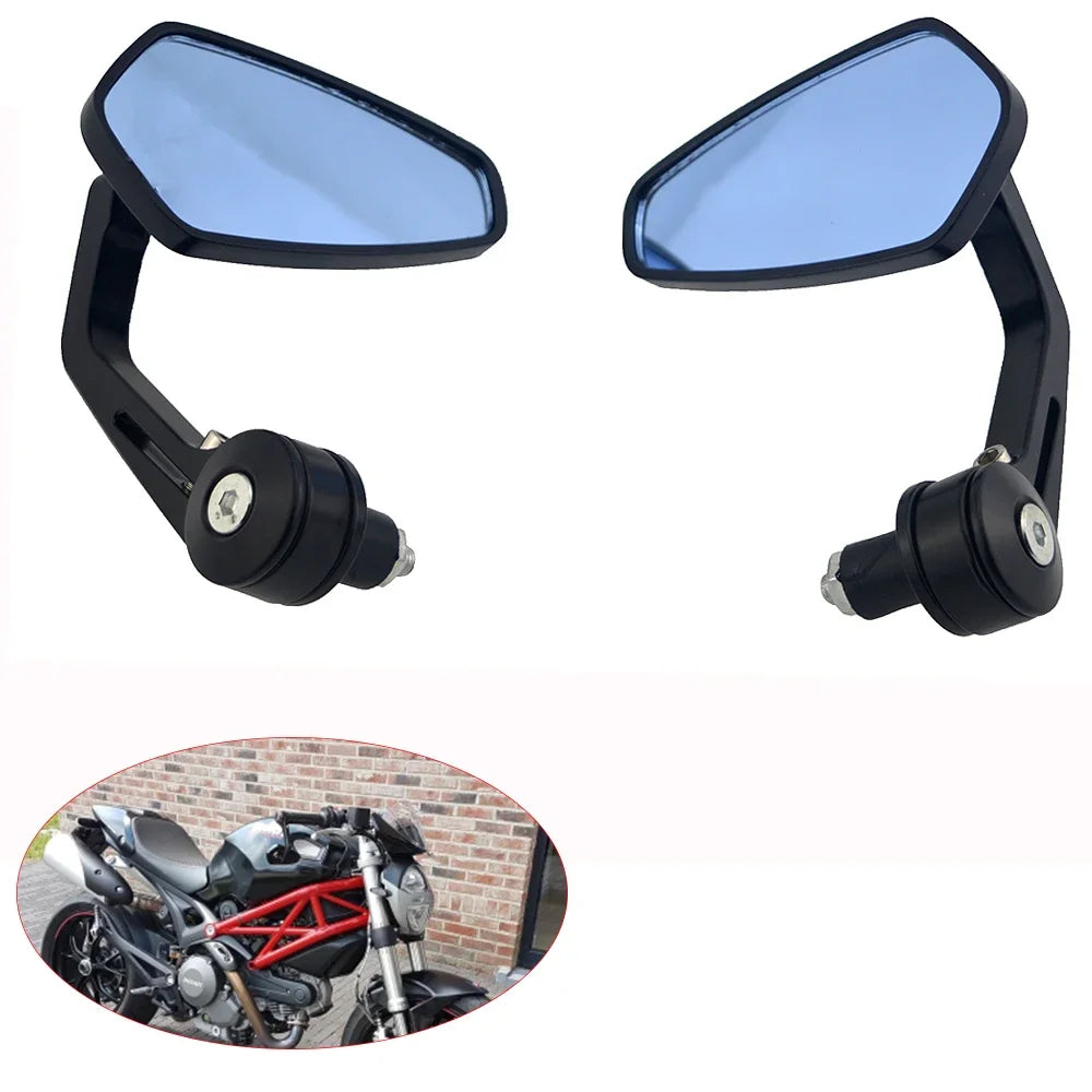 Universal Motorbike / Motorcycle Bar End Wing / Side Mirrors