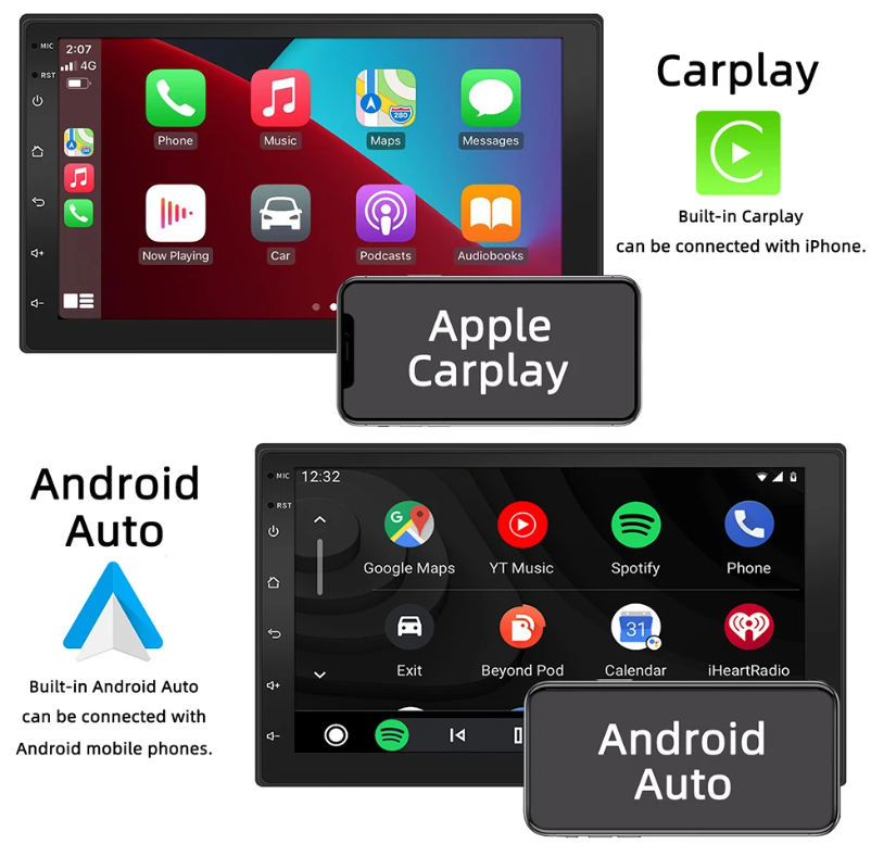 Double-Din Apple Carplay / Android Auto Headunit / Stereo (+ Reversing Camera)
