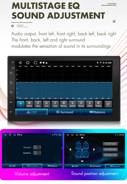 Double-Din Apple Carplay / Android Auto Headunit / Stereo (+ Reversing Camera)