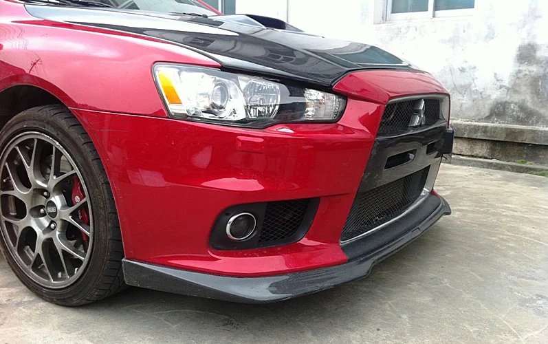 Mitsubishi Lancer Evo 10 X Front Lip - Plastic Ralliart Style (2008 - 2015)
