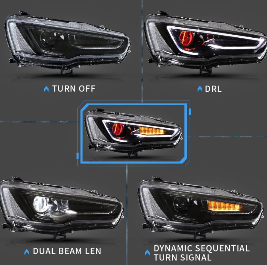 Mitsubishi Lancer Evo X / 10 / Lancer / Ralliart LED Headlights