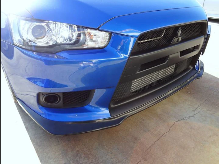 Mitsubishi Lancer Evo 10 X Front Lip - Plastic Ralliart Style (2008 - 2015)