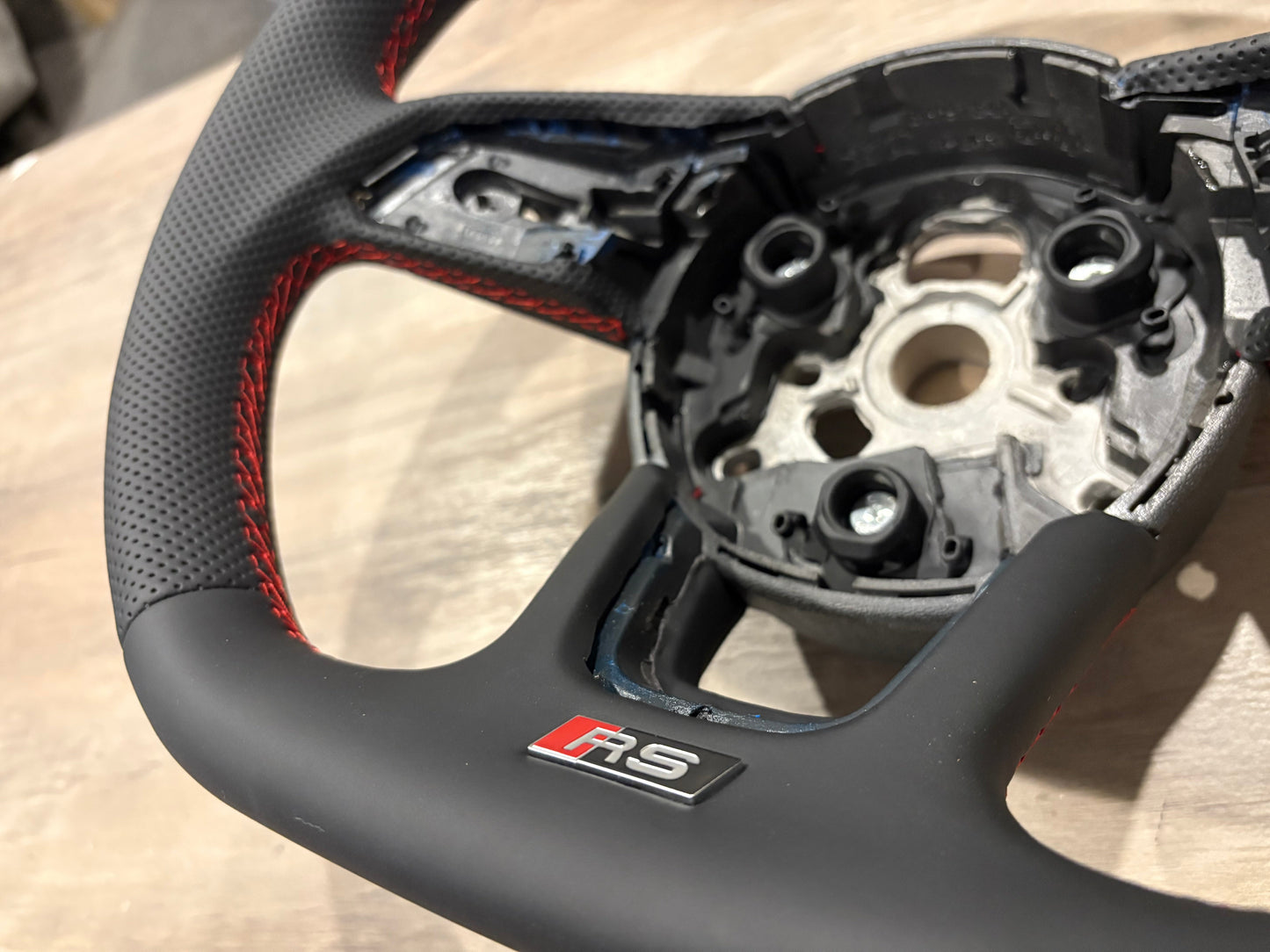 Audi A3 / S3 / RS3 / A4 / S4 / A5 / S5 Perforated Leather or Suede Steering Wheel