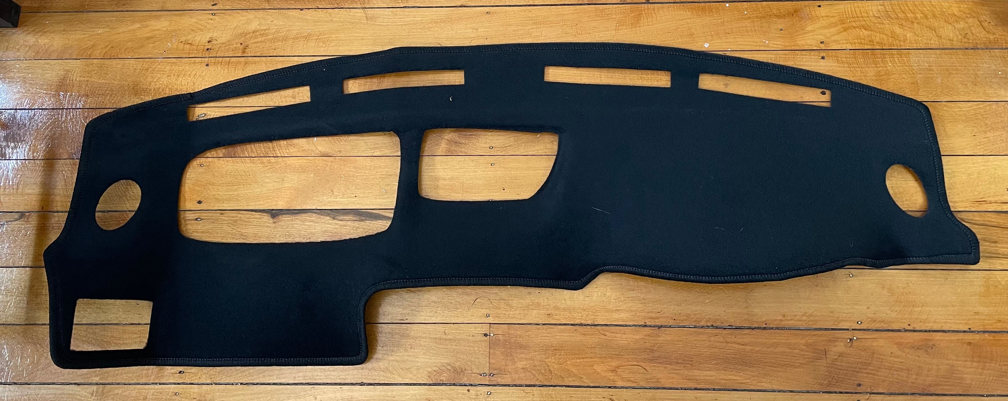 Dash Designs Black Poly Carpet Dash Cover – 1990-1991 Honda Civic Hatchback – Custom Fit, Front Dash Mat