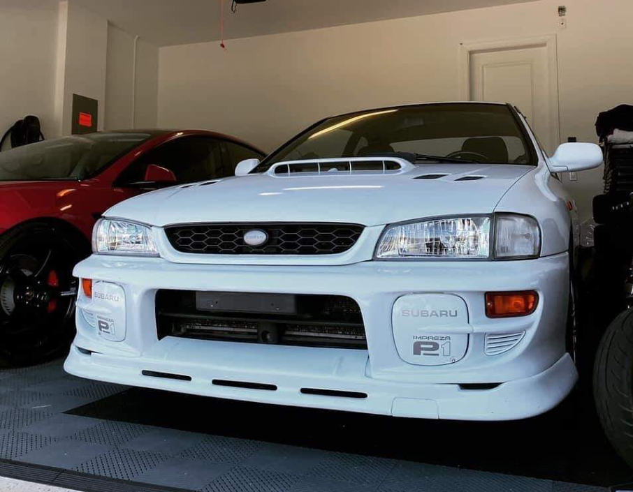Subaru Impreza WRX / STI P1 Style Front Lip (GC8 V4 V5 V6 1997 - 2001) - Plastic
