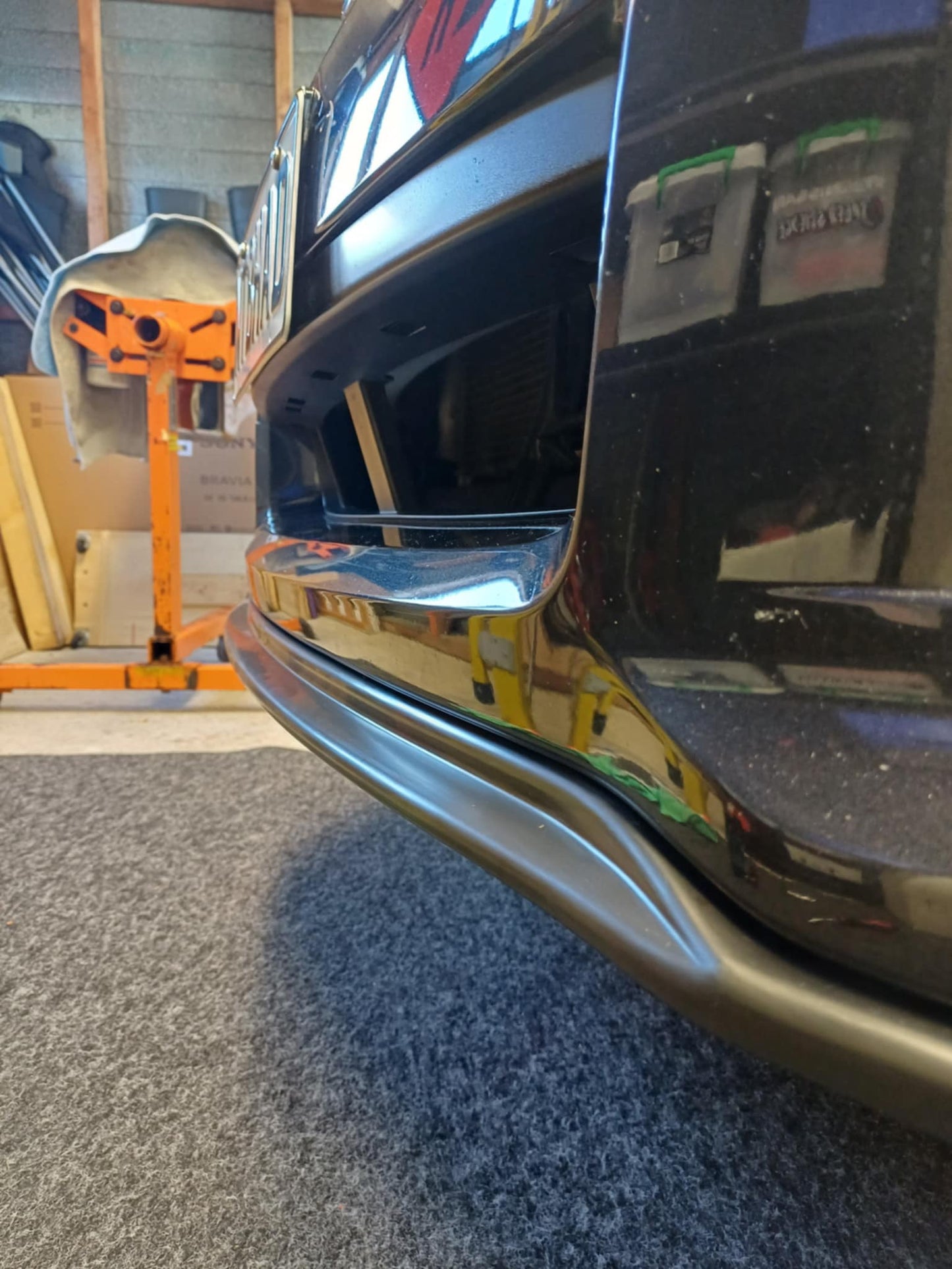 Subaru Impreza WRX STI V Limited Style Front Lip (2011 - 2014) - Plastic