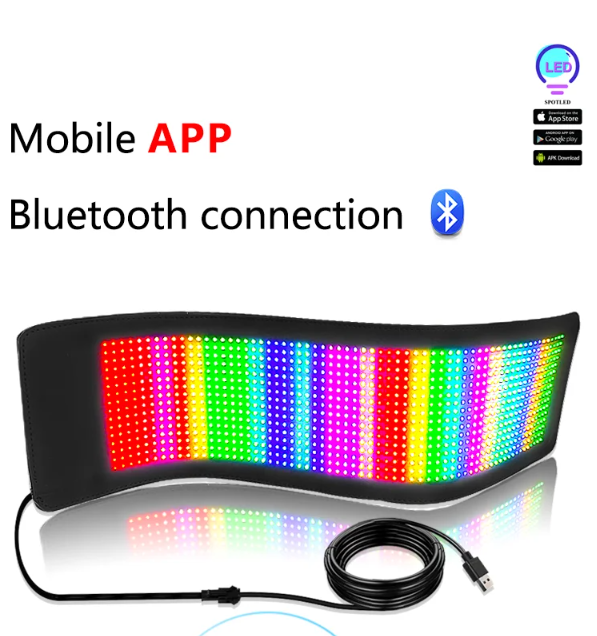 Flexible LED Strip Glow Panel / Car Stick-On Panel