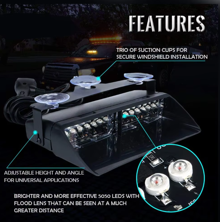 LED Police Lights - Boosted Kiwi