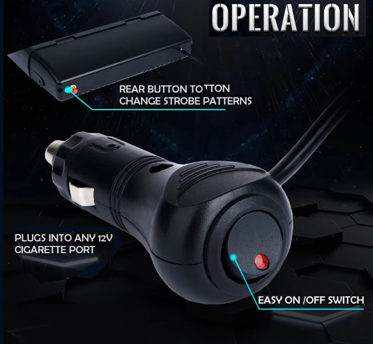 LED Police Lights - Boosted Kiwi