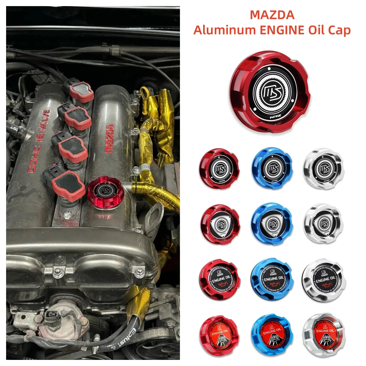Universal Mazdaspeed Racing Style Oil Cap