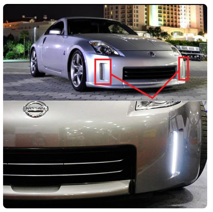 Nissan 350z / Fairlady Z LED Front Bumper DRL's / Switchbacks