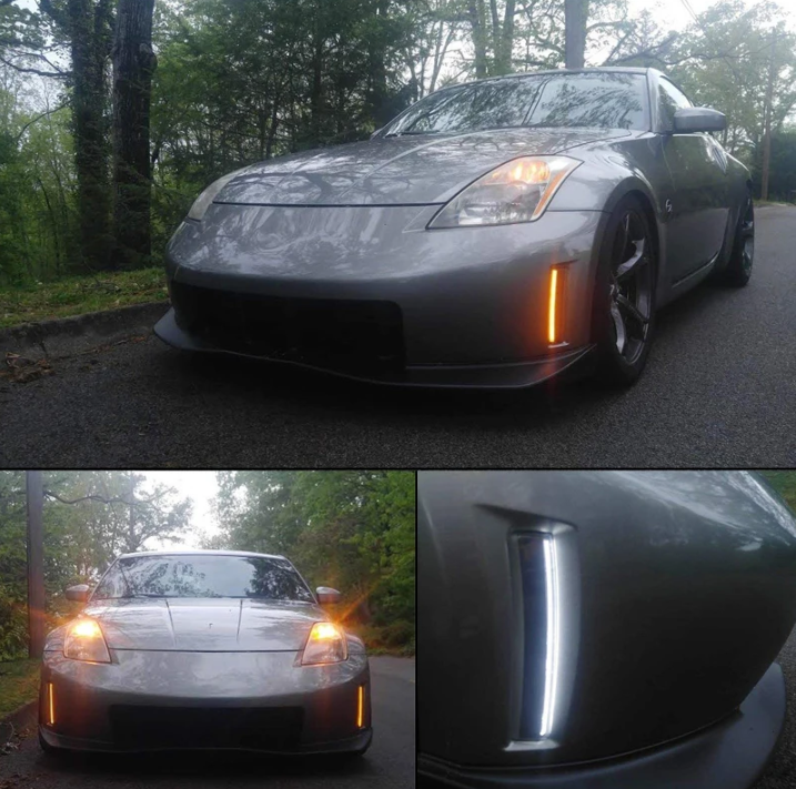 Nissan 350z / Fairlady Z LED Front Bumper DRL's / Switchbacks