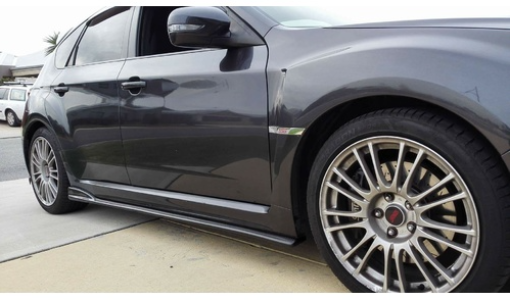 Subaru Impreza WRX STI Side Skirt Extensions - Plastic (GE / GH / GR / GV 2008 - 2014)