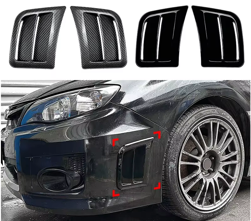 Subaru Impreza WRX STI Carbon Fiber Front Bumper Vents (GH GR - 2007 - 2014) - Dual Style