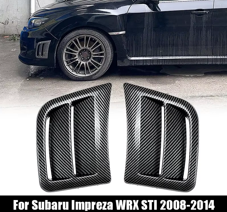 Subaru Impreza WRX STI Carbon Fiber Front Bumper Vents (GH GR - 2007 - 2014) - Dual Style