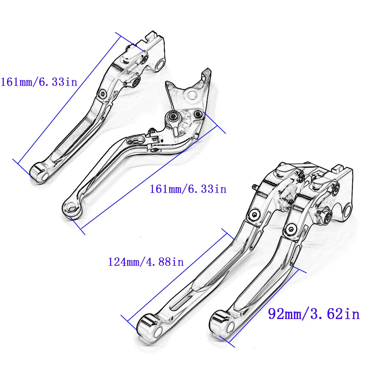 Triumph Street Triple S / 660 (LAMS) Adjustable Folding Levers 2017 - 2019