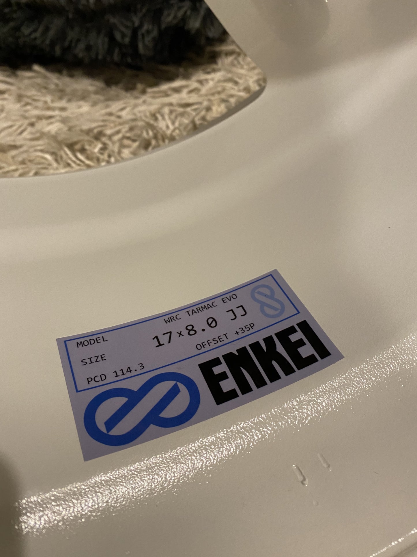 Enkei WRC Tarmac Evo Barrel Stickers / Decals - Boosted Kiwi