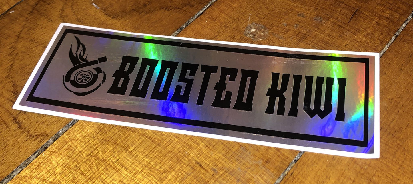 Boosted Kiwi Slap Sticker - Holographic - Boosted Kiwi