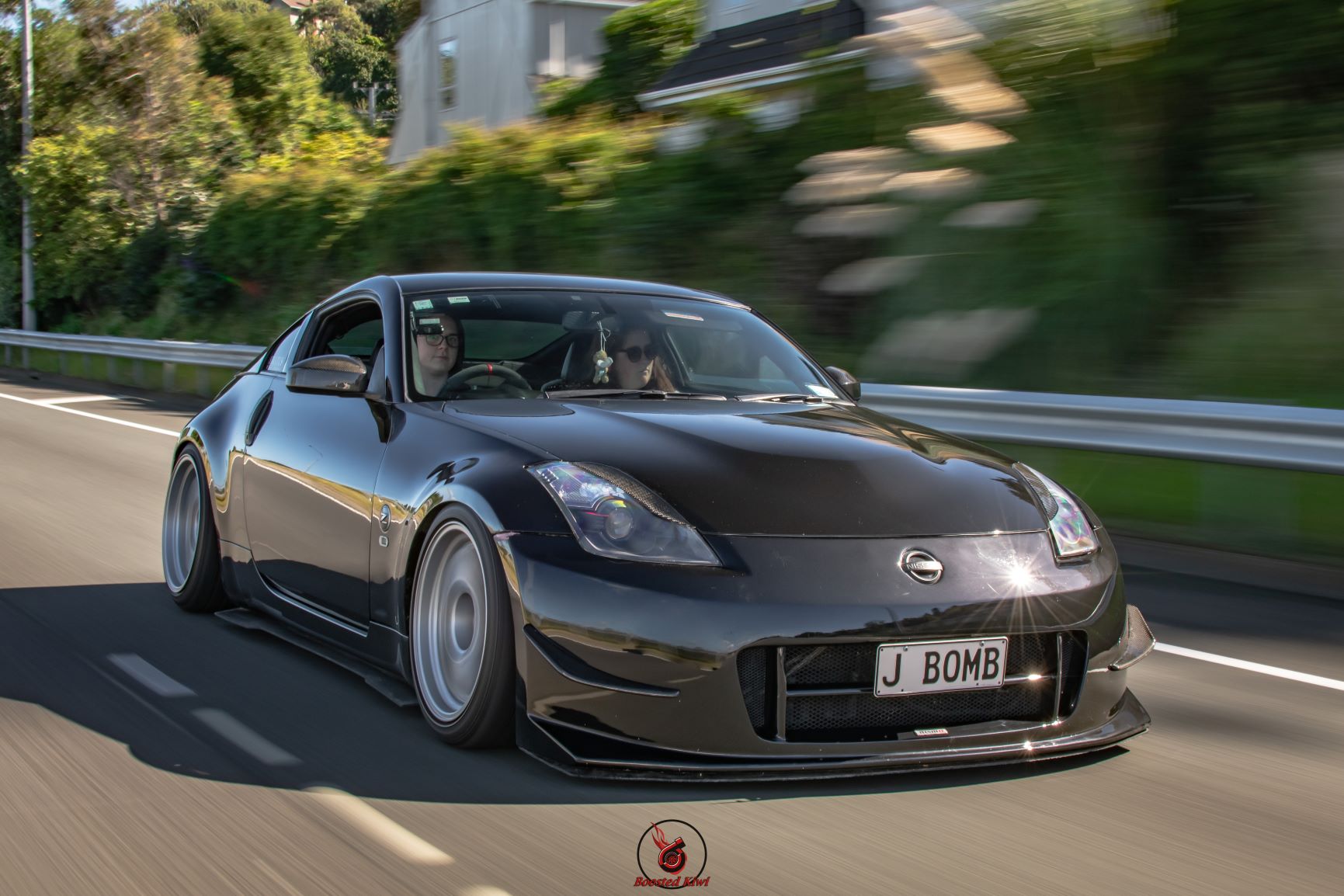 Nissan 350z / Fairlady Z Eyelids - Carbon Fiber (High Quality & Flexible) - Boosted Kiwi