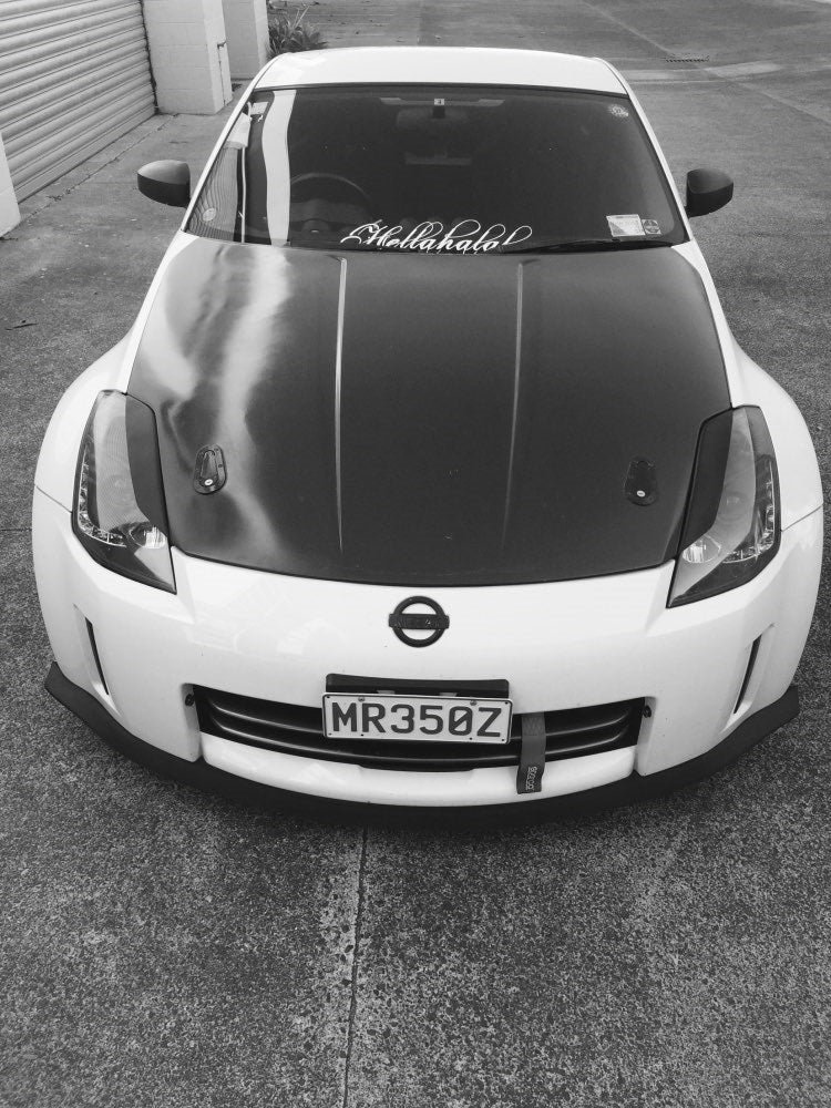 Nissan 350z Eyelids - Fibreglass - Boosted Kiwi