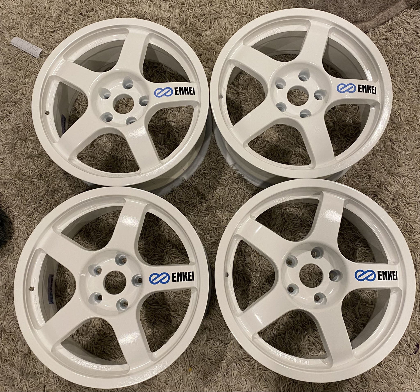 Enkei WRC Tarmac Evo Rim Stickers / Decals - Boosted Kiwi