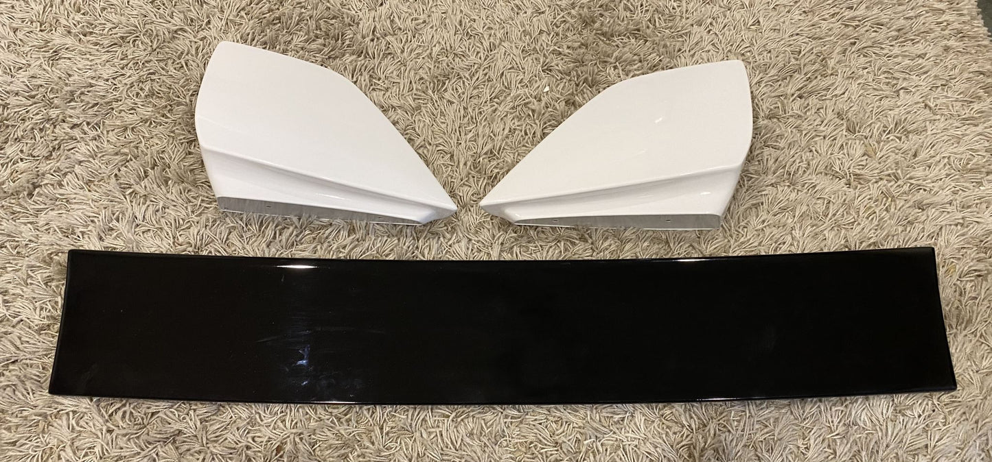 Mitsubishi Lancer Evo 8 / 9 Style Rear Wing / Spoiler (Plastic - 3 Piece) - Boosted Kiwi