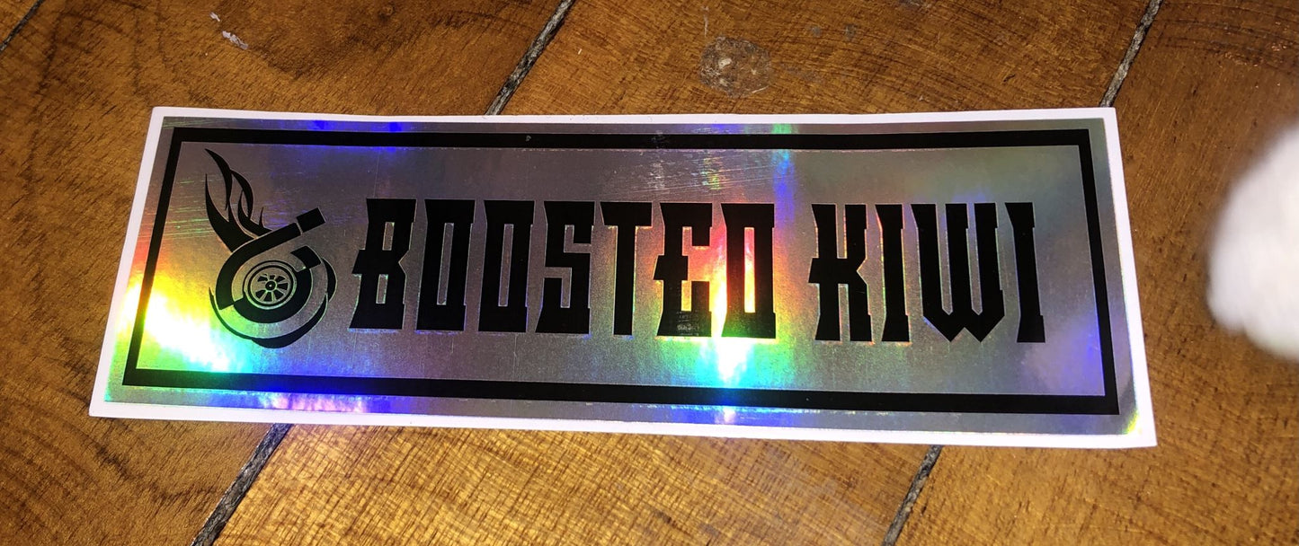 Boosted Kiwi Slap Sticker - Holographic - Boosted Kiwi