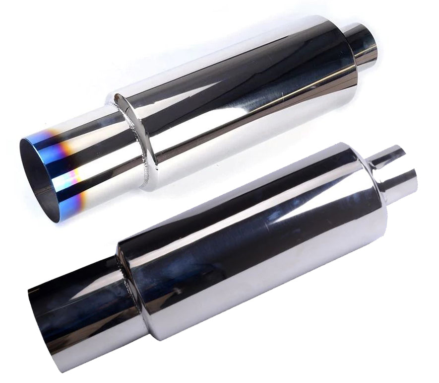 Big Bore Exhaust Tip / Mufflers (Burnt or Chrome) - Boosted Kiwi