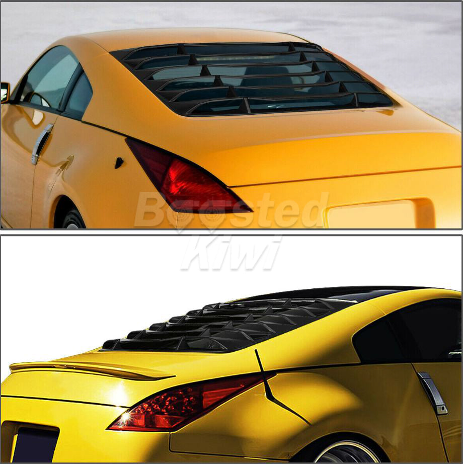Nissan 350z Rear Window Louvers - Boosted Kiwi