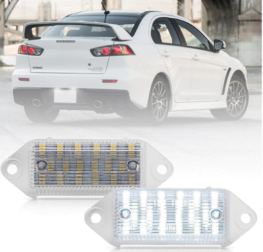 Mitsubishi Lancer Evo X / Evo 10 LED Number Plate Lights - Boosted Kiwi