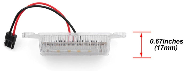 Mitsubishi Lancer Evo X / Evo 10 LED Number Plate Lights - Boosted Kiwi