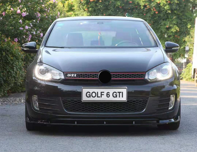 VW Golf Mk6 GTI Maxton Style Front Lip / Splitter - Black or Carbon