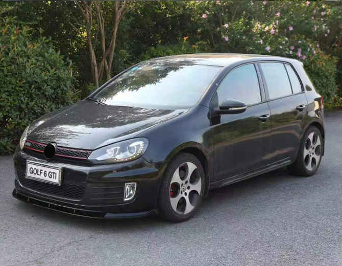 VW Golf Mk6 GTI Maxton Style Front Lip / Splitter - Black or Carbon