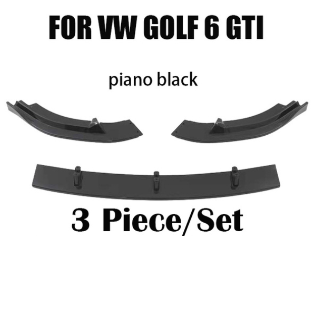 VW Golf Mk6 GTI Maxton Style Front Lip / Splitter - Black or Carbon