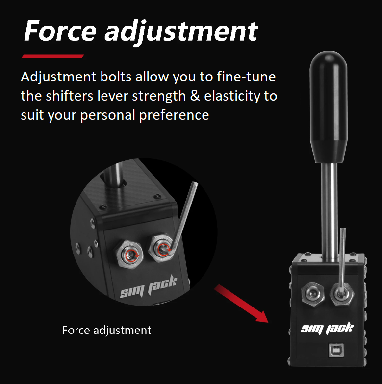High Quality Sim Racing Sequential / Rally Shifter - Adjustable