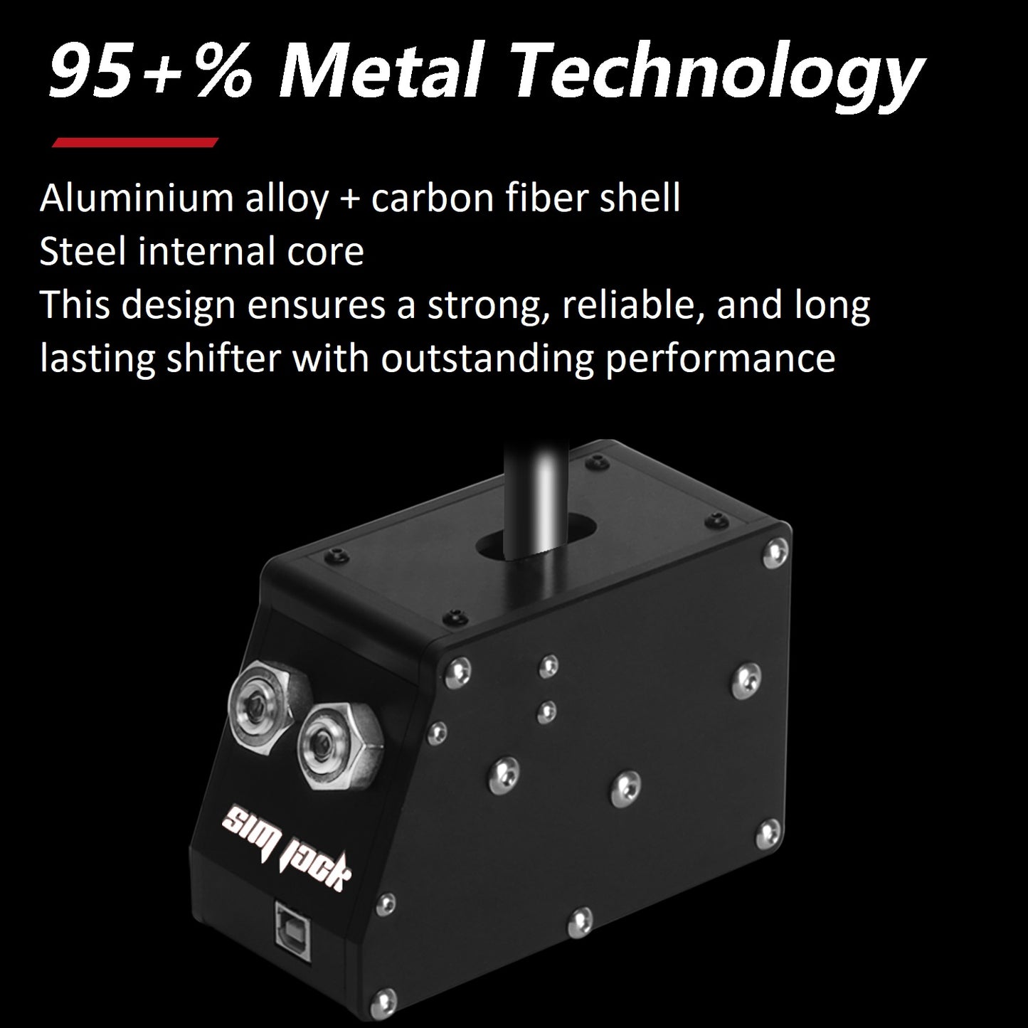 High Quality Sim Racing Sequential / Rally Shifter - Adjustable