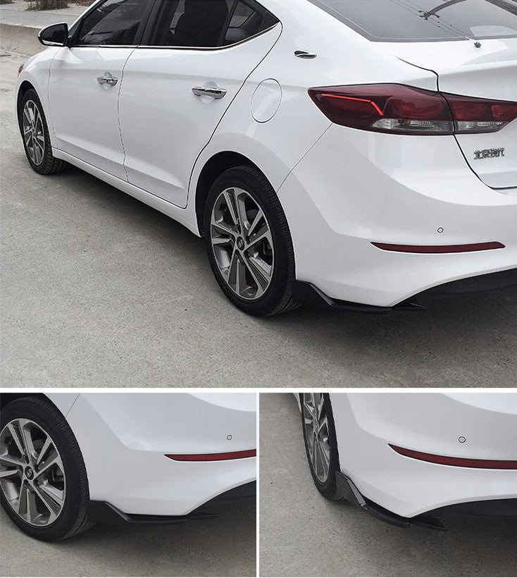 Universal Spiked Rear Bumper Lips - Black or Carbon - Boosted Kiwi