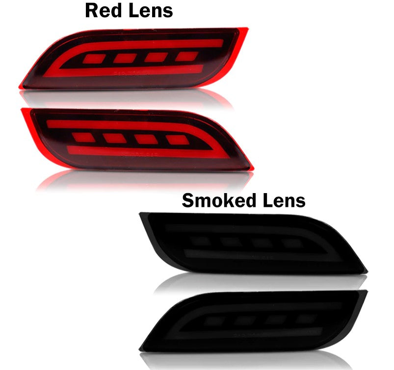 Subaru Impreza WRX / STI 2008 - 2014 (SGT, GR, GH) LED Rear Bumper Reflectors - Boosted Kiwi