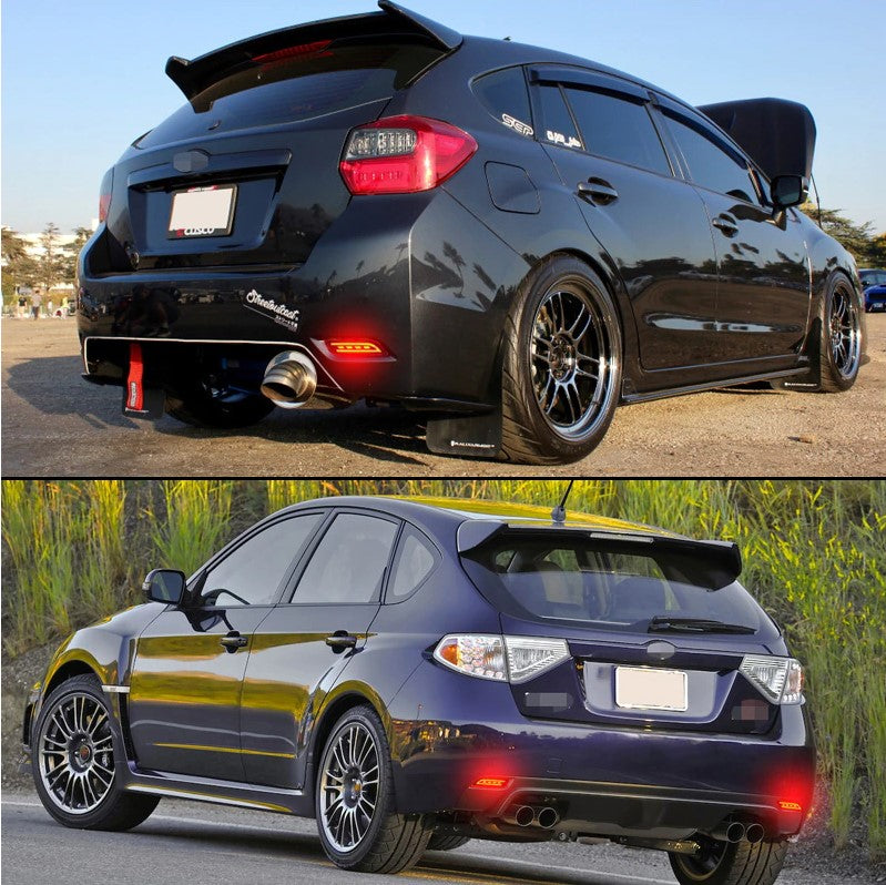 Subaru Impreza WRX / STI 2008 - 2014 (SGT, GR, GH) LED Rear Bumper Reflectors - Boosted Kiwi