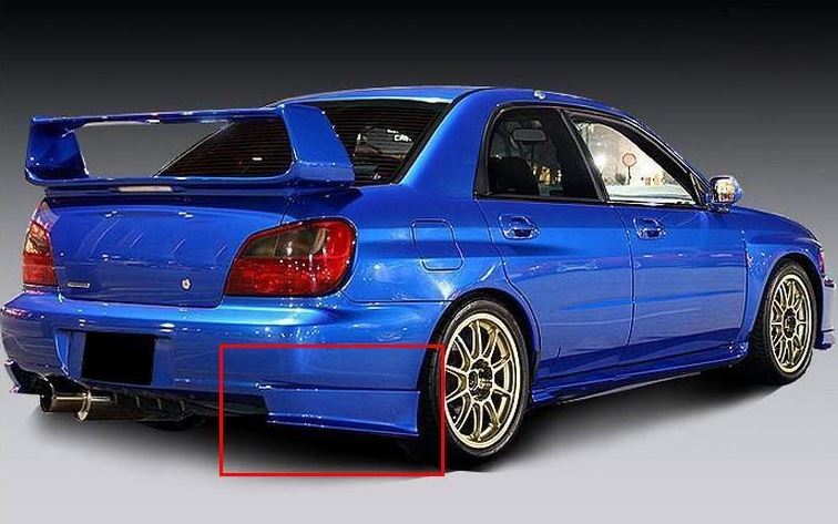Subaru impreza rear shop bumper